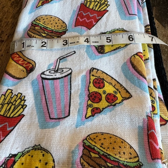 Food-Themed Kitchen3Towel Set &FOOD FUNNIES 36 card jokes4 the whole family🍔🍕🌭🍟🥤 - Picture 6 of 9